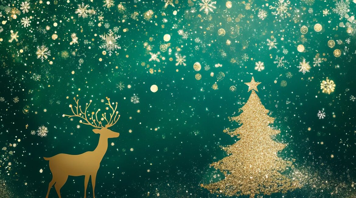 A festive Merry Christmas message from the Warrington Van Hire team, featuring a clean white rental van parked outside the Cockhedge Shopping Centre depot