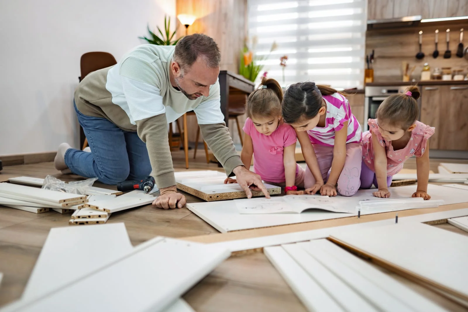 Taking furniture apart before you load a hire van