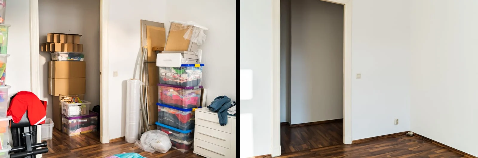 Clutter ready to load when you hire a van in February