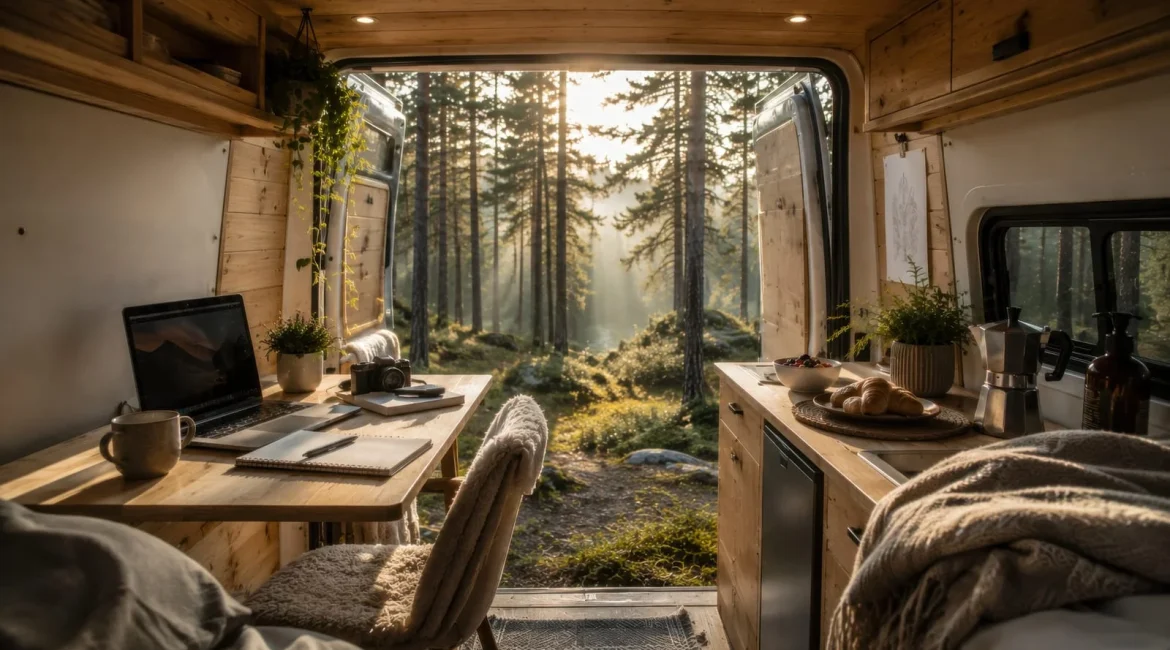 Home Office Van Hire for an Autumn Set Up