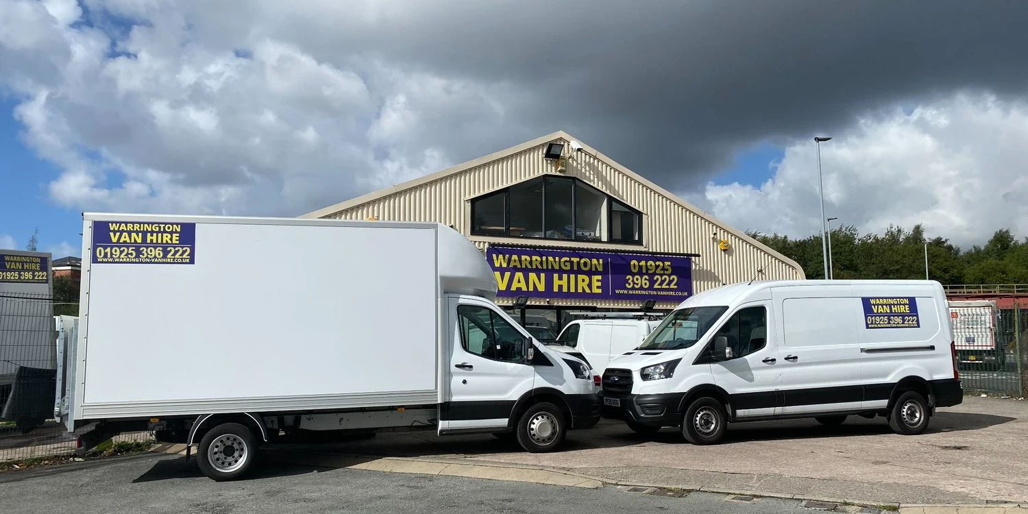 Luton box van ready for moving home from the Warrington depot