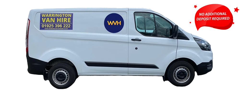 White short wheelbase low roof van from Warrington Van Hire